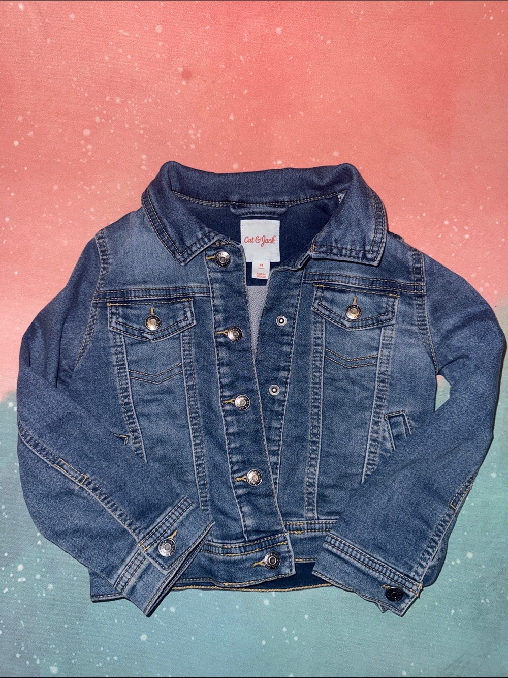 Cat & Jack Blue Denim Jean Jacket for Kids